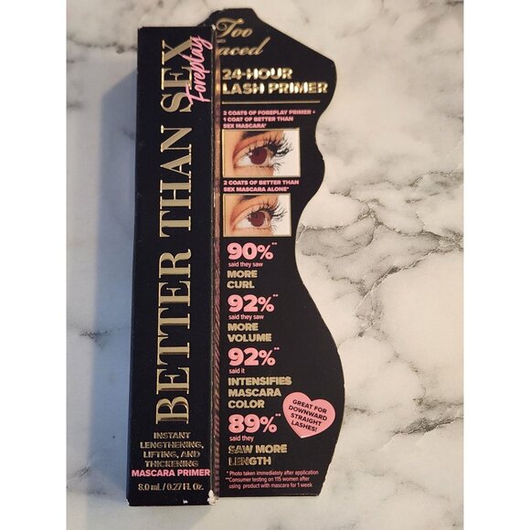 Too Faced Better Than Sex Foreplay Lash Primer Mascara Enhancer 8.0mL / 0.27 Oz - Picture 1 of 3